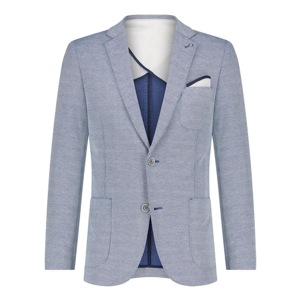 Blue Industry Waffle Blazer